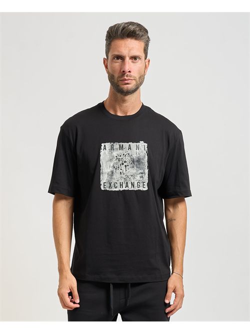 Men's Armani Exchange crew neck T-shirt with print ARMANI EXCHANGE | XM001448-AF10358UC001